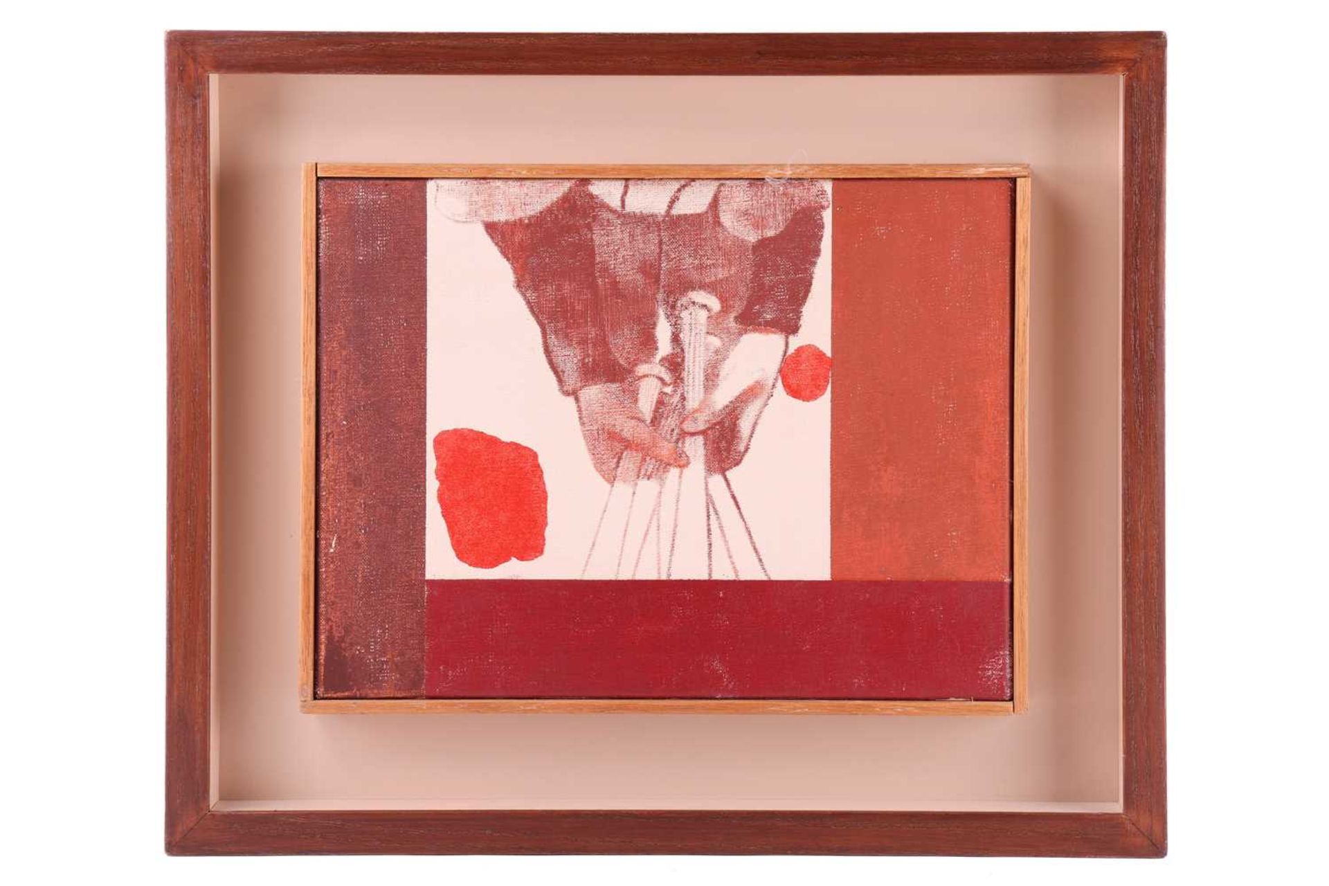 Ronald Brooks Kitaj (1932-2007), 'Batboy' (1967), inscribed verso, oil on canvas, 30.5 x 40.5 cm, fr