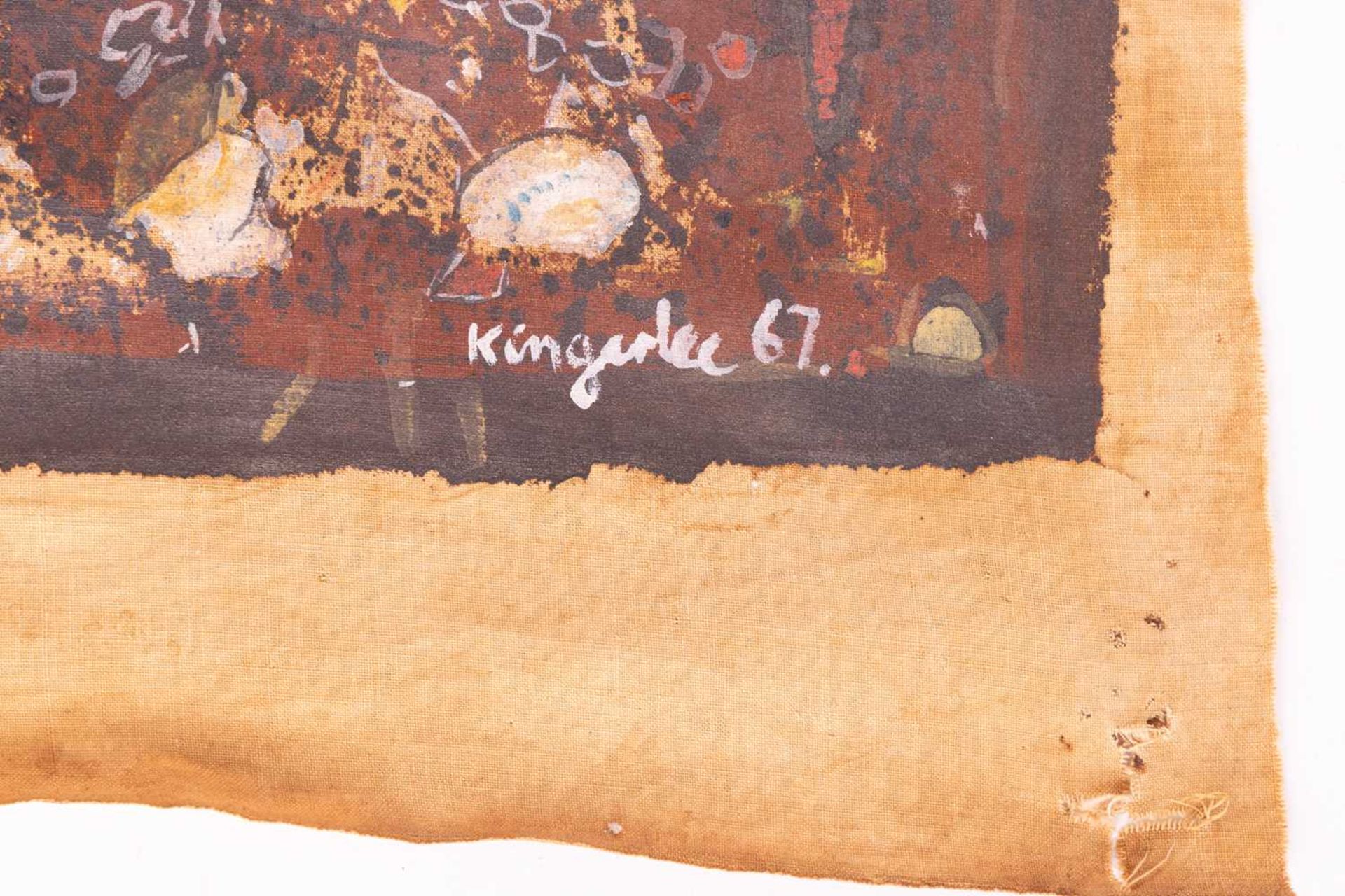 John Kingerlee (b. 1936), Untitled Abstract, signed 'Kingerlee 67' (lower right), oil on canvas (rol - Image 4 of 7