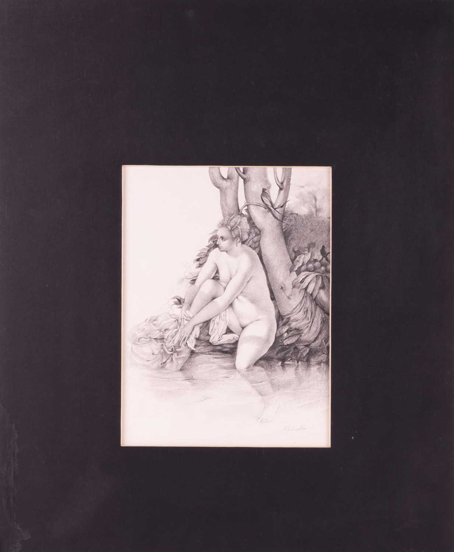 Ricardo Cinalli (Argentine b.1948), study of a woman washing, signed 'R. Cinalli' (lower right), pen - Bild 2 aus 6
