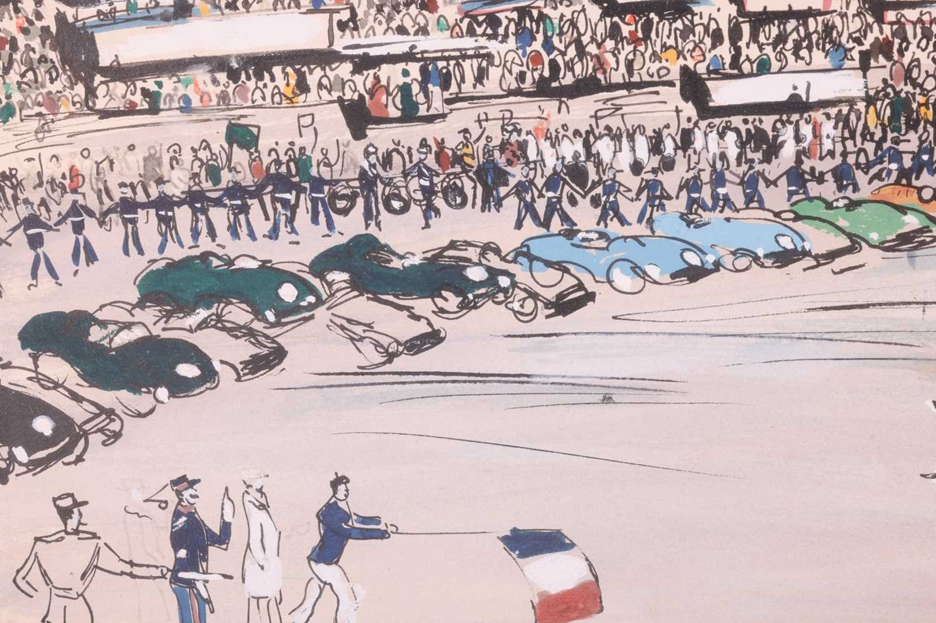 John Paddy Carstairs (1916 - 1970), 'Le Mans - The Start of the Race', signed 'John Paddy Carstairs' - Image 9 of 10