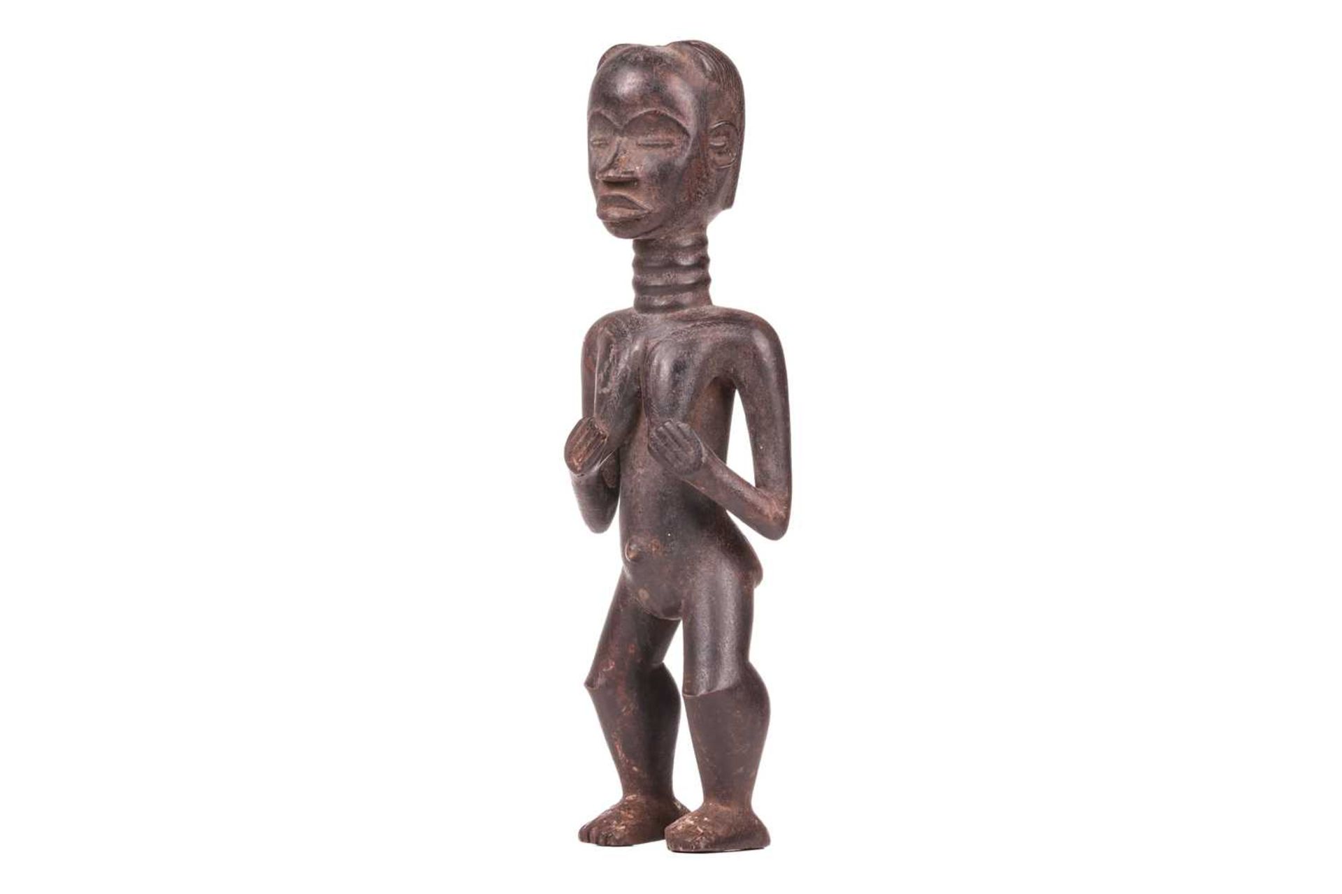 A Dan carved wood fertility standing figure, 20th century, 42 cm high. - Image 6 of 7