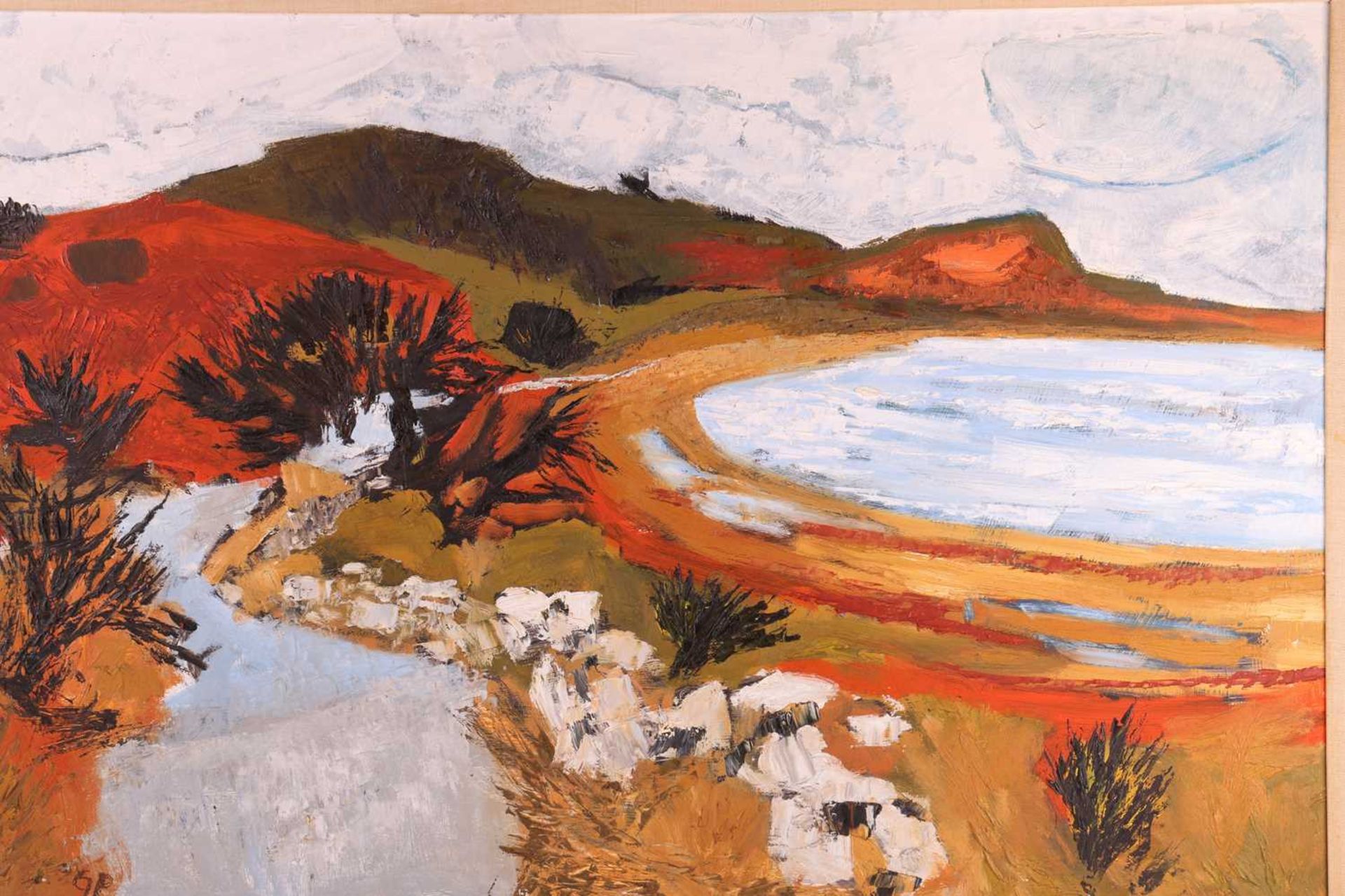 Gwilym Prichard (Welsh, 1931 - 2015), 'Sea Road', initialled GP (lower centre), oil on board, 60 x 1 - Bild 4 aus 11