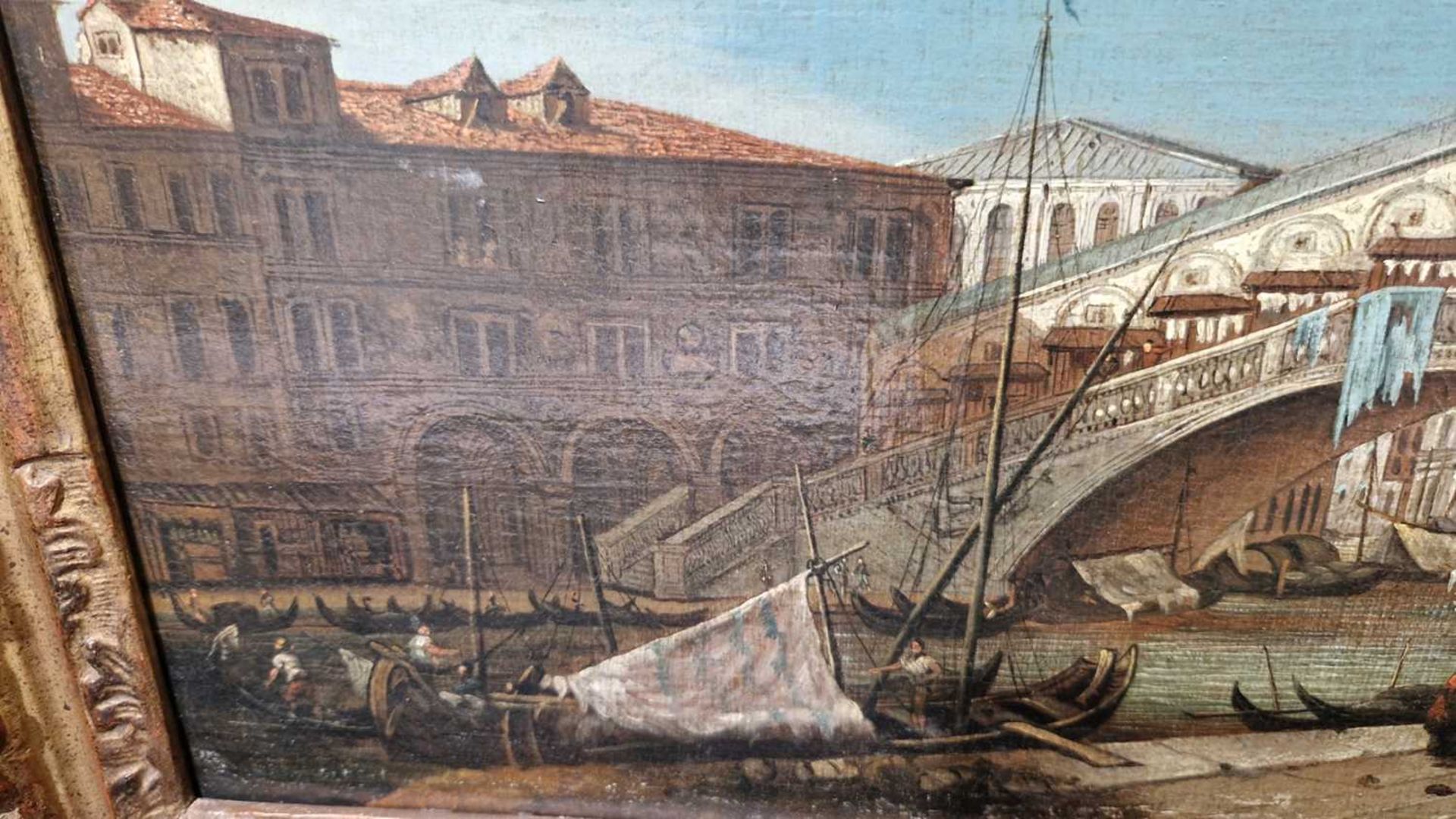 Venetian School (18th Century), A pair of Venetian landscapes: The Rialto Bridge from the south and  - Bild 20 aus 28