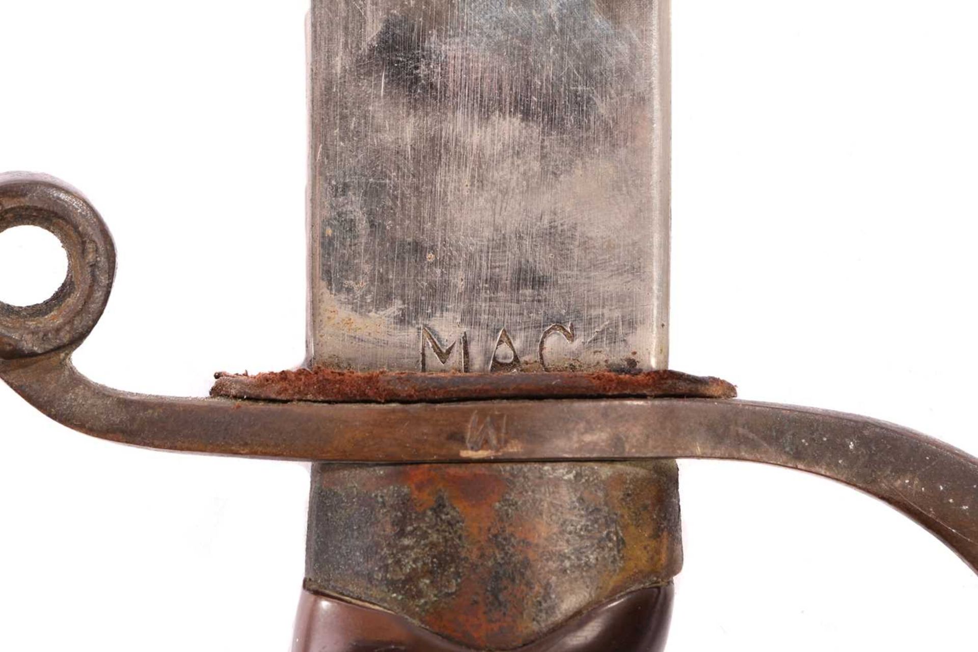 An Imperial Russian Army Officer's 1881-1909 Shaskha (sabre) the cartouche to the hilt vacant of a c - Bild 7 aus 8