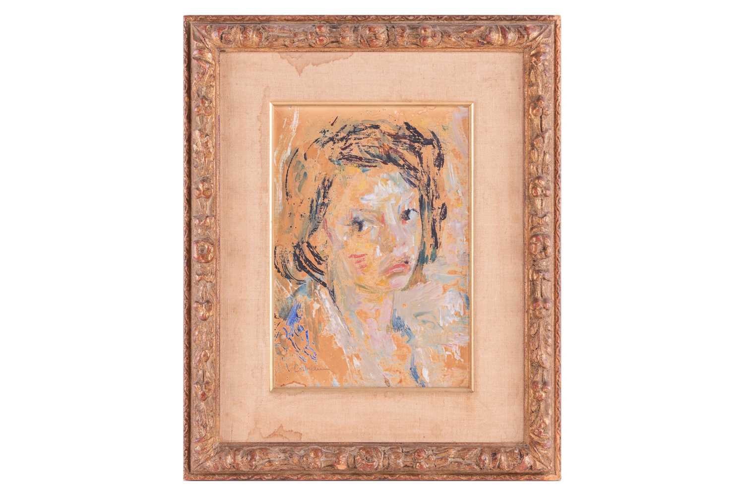 Luigi Corbellini (Italian,1901 - 1968), Portrait of a girl, signed 'Corbellini' (lower left), oil on