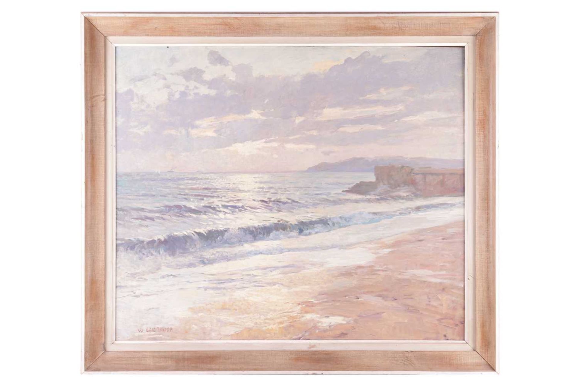 William Eric Thorp (1901 - 1993), 'The Breaking Wave', signed 'W. Eric Throp' (lower left), oil on b