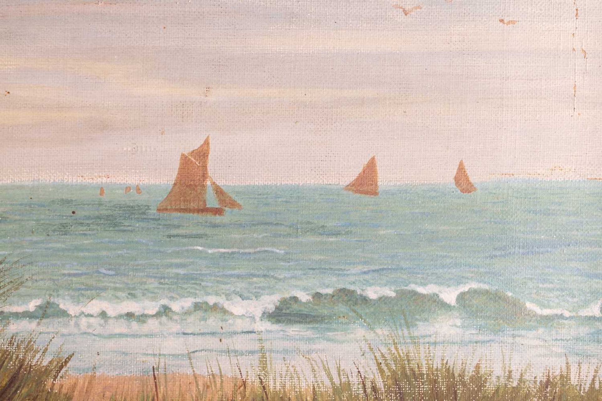 S. Butler (British, 19th century), Coastal Landscape, signed 'S. Bulter 1892' (lower left), oil on c - Bild 4 aus 14
