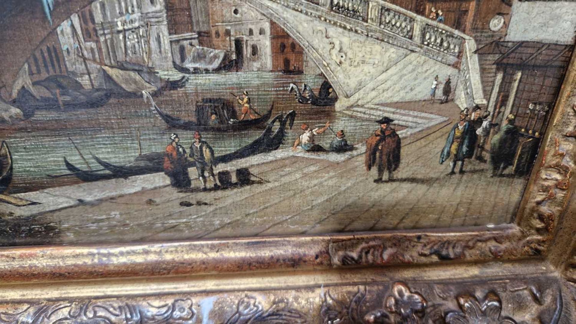 Venetian School (18th Century), A pair of Venetian landscapes: The Rialto Bridge from the south and  - Bild 19 aus 28