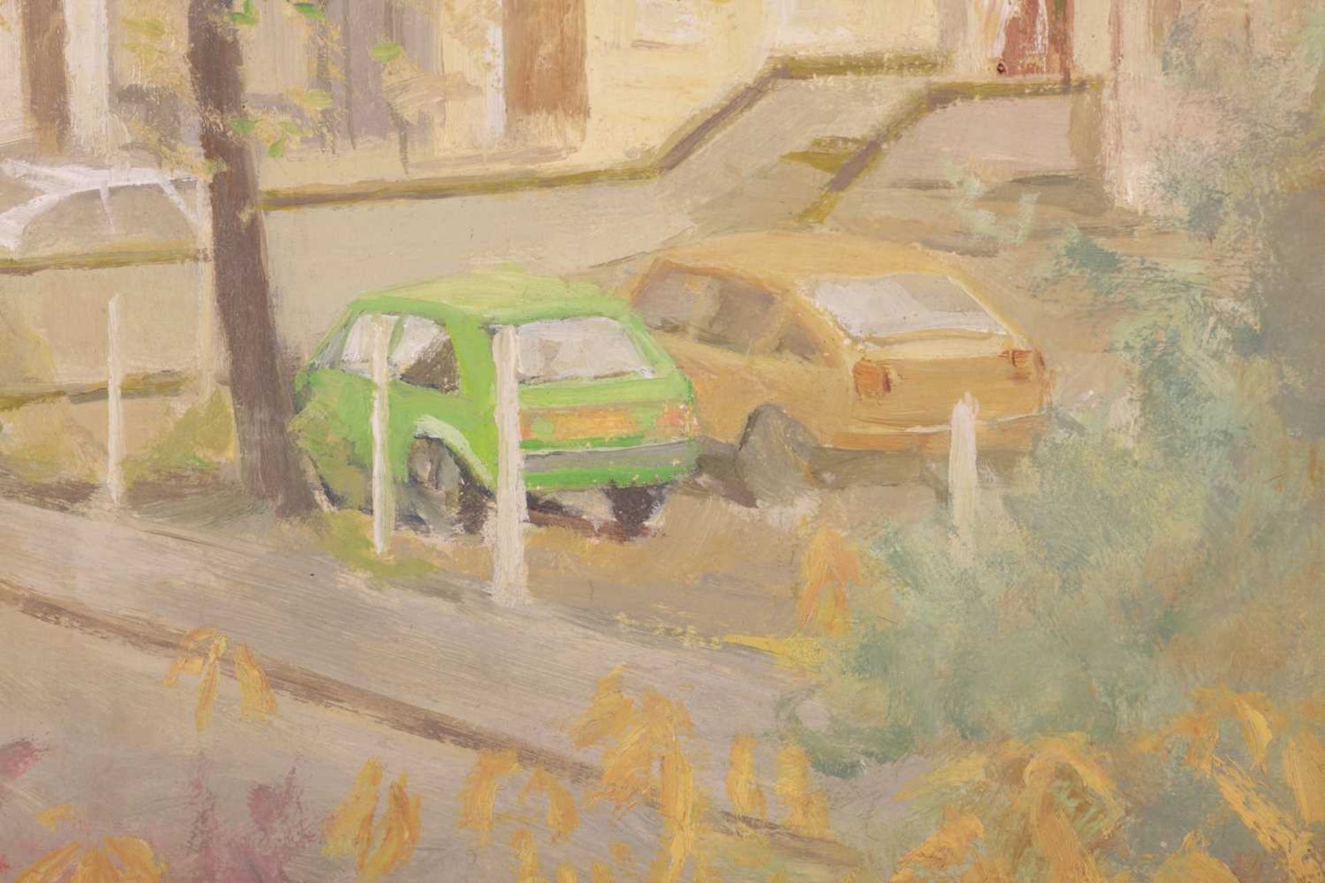 Tom Espley (1931-2016), 'City Road from Duncan Terrace' (Autumn 1976), signed and inscribed verso, o - Image 4 of 7