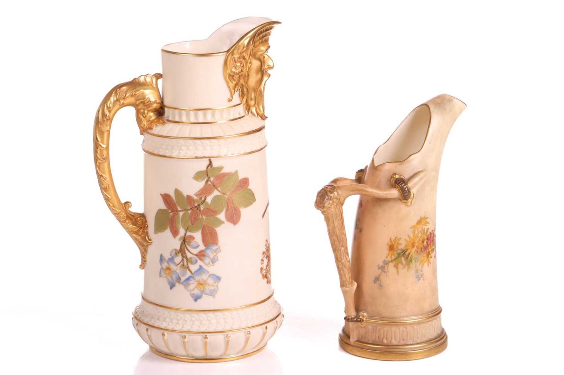 A collection of late 19th /early 20th century Royal Worcester "Stained Ivory, Blush Ivory and Vellum - Image 3 of 14