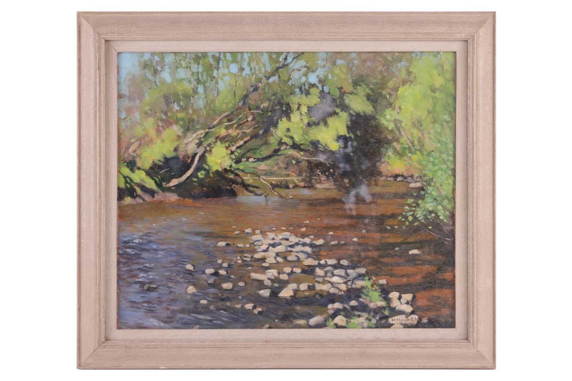 Morris Meredith Williams (1881 - 1973), Summer view of a river, signed, oil on board, 33 x 40 cm, fr