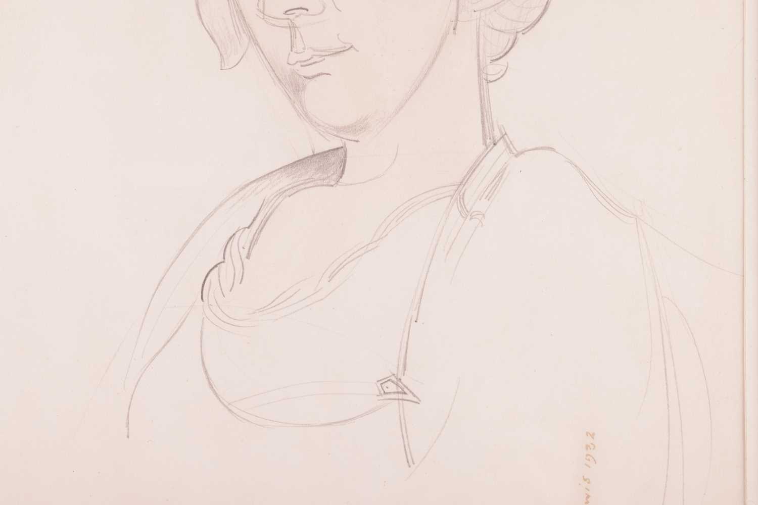 Percy Wyndham Lewis (1882 - 1957), Portrait of Miss Edith Evans, signed 'Wyndham Lewis' dated 1932 a - Image 6 of 14