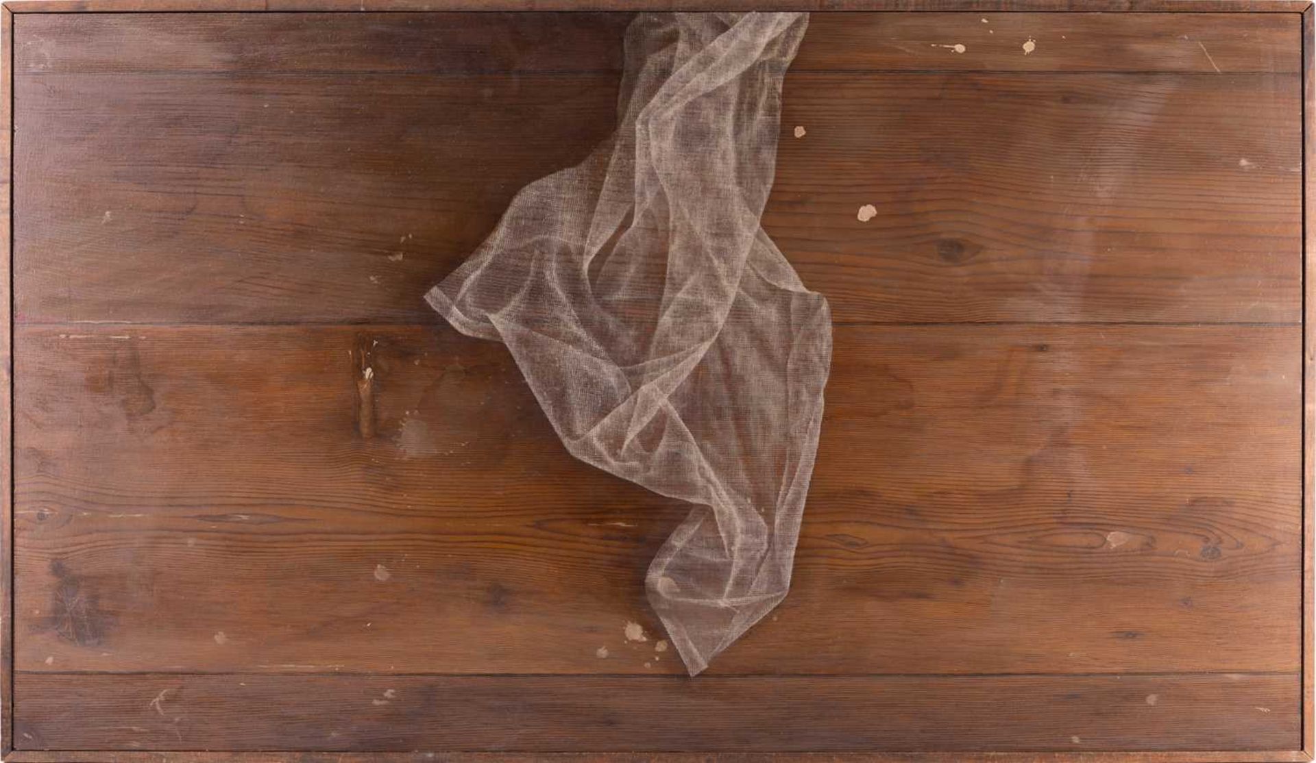 Shelia Tilmouth (b. 1949), Floorboards II, oil on canvas, 61 x 106 cm, framed 63 x 108 cmFischer Fin - Image 7 of 12