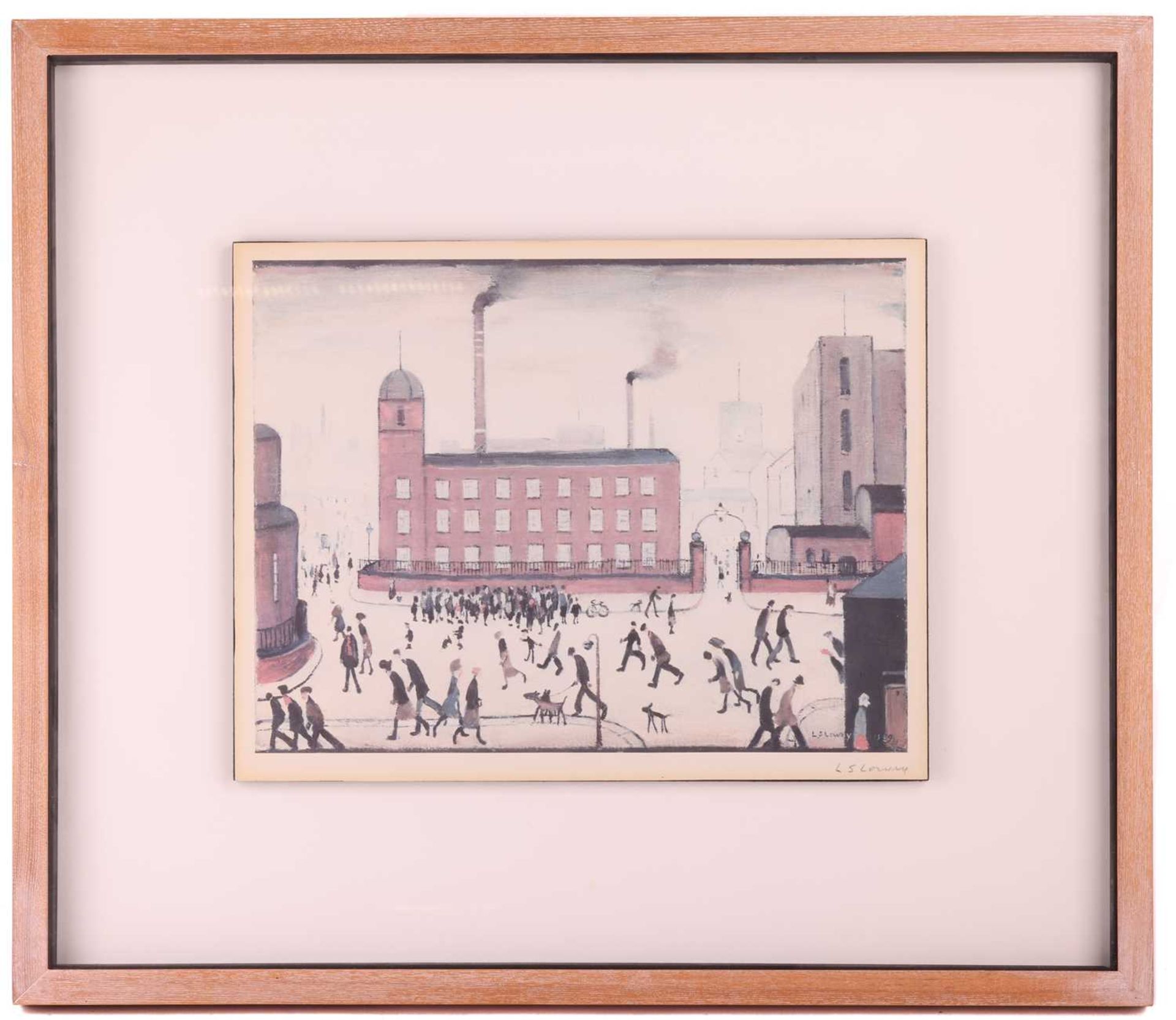 Laurence Stephen Lowry (1887-1976), 'Mill Scene', offset lithograph on paper, from an edition of 750 - Image 2 of 7