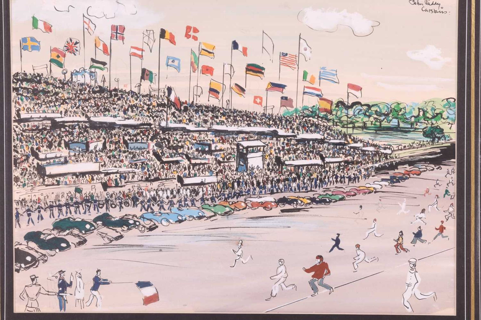 John Paddy Carstairs (1916 - 1970), 'Le Mans - The Start of the Race', signed 'John Paddy Carstairs' - Image 10 of 10