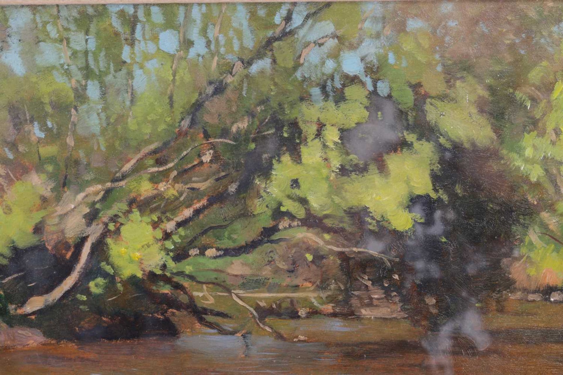 Morris Meredith Williams (1881 - 1973), Summer view of a river, signed, oil on board, 33 x 40 cm, fr - Bild 6 aus 7