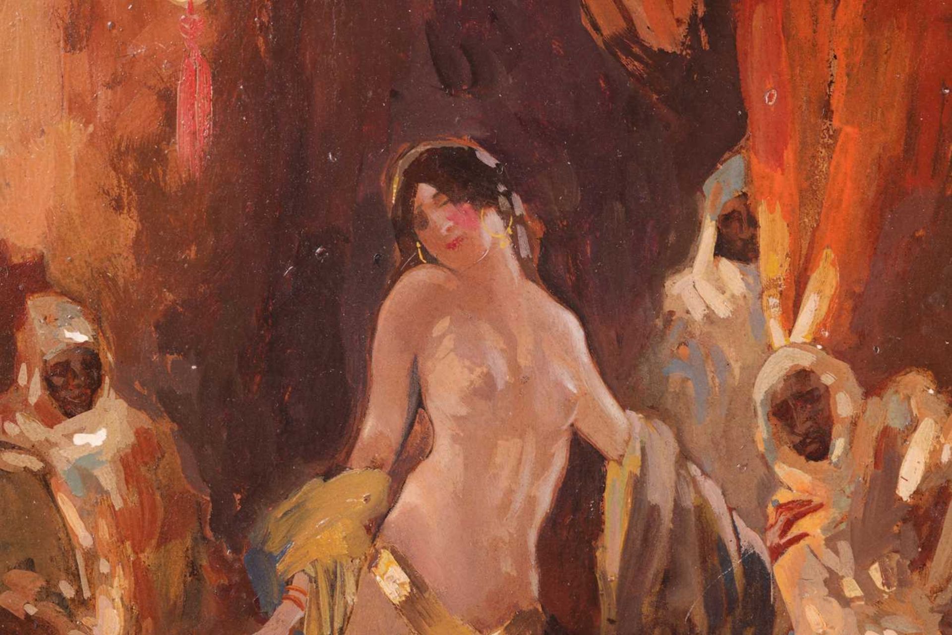 Hal Hurst (1865 - 1938), Dancing Girl, signed 'Hal Hurst' (lower left), oil on canvas, 41.5 x 33 cm, - Bild 5 aus 10