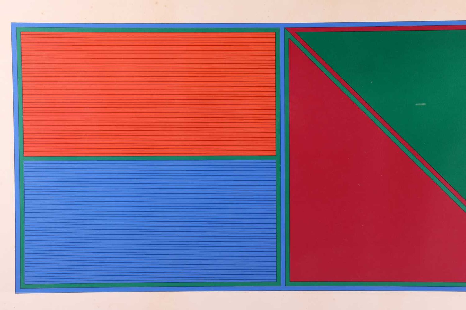 Gordon House (1932-2004), 'Triangle G', 1971 colour screenprint, unsigned, 53 cm x 96 cm framed and  - Image 3 of 4