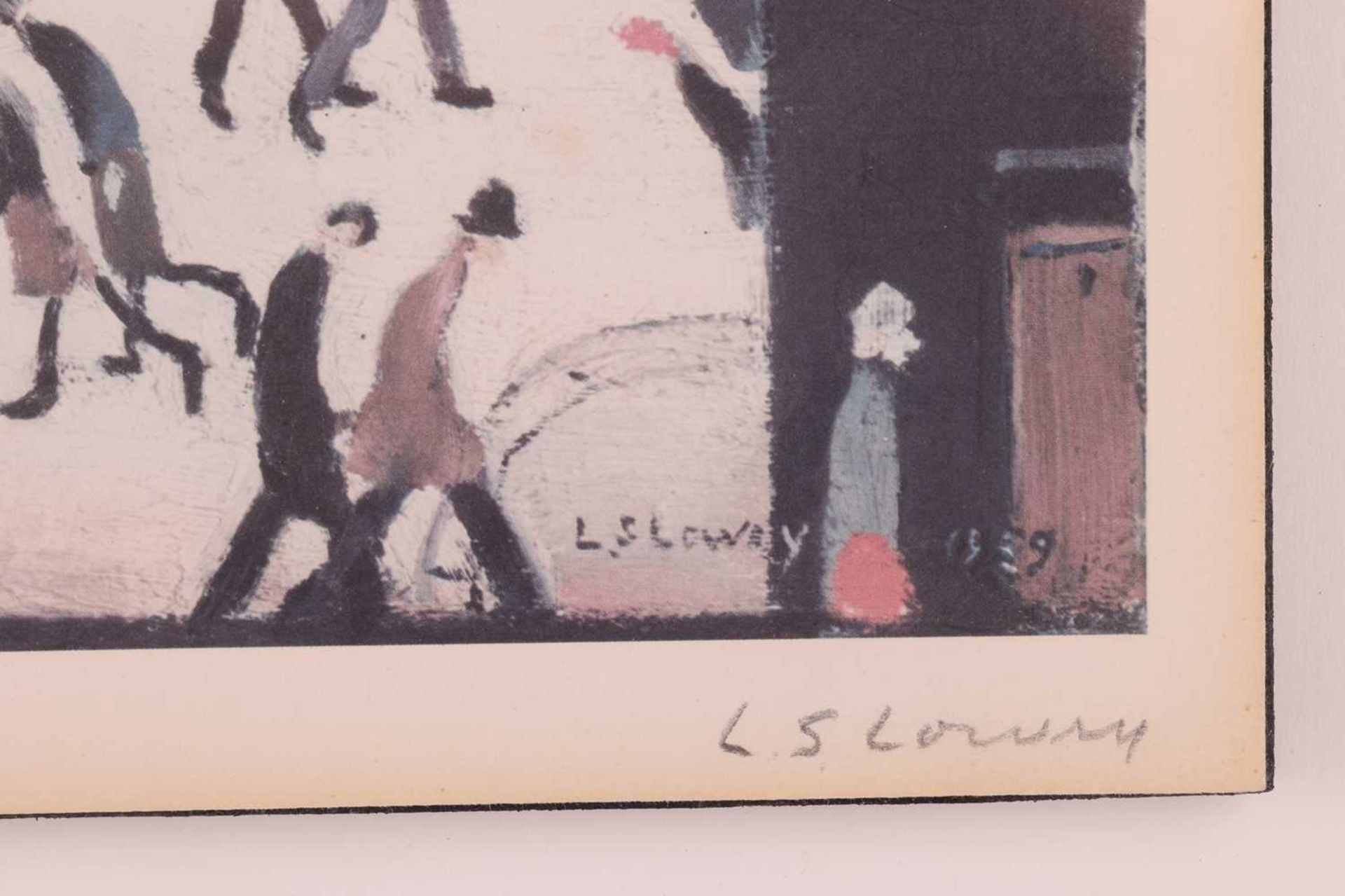 Laurence Stephen Lowry (1887-1976), 'Mill Scene', offset lithograph on paper, from an edition of 750 - Image 7 of 7
