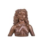 Sir Jacob Epstein(1880-1959), Bust of Princess Menen, patinated bronze, 55 cm high Princess Menen wa
