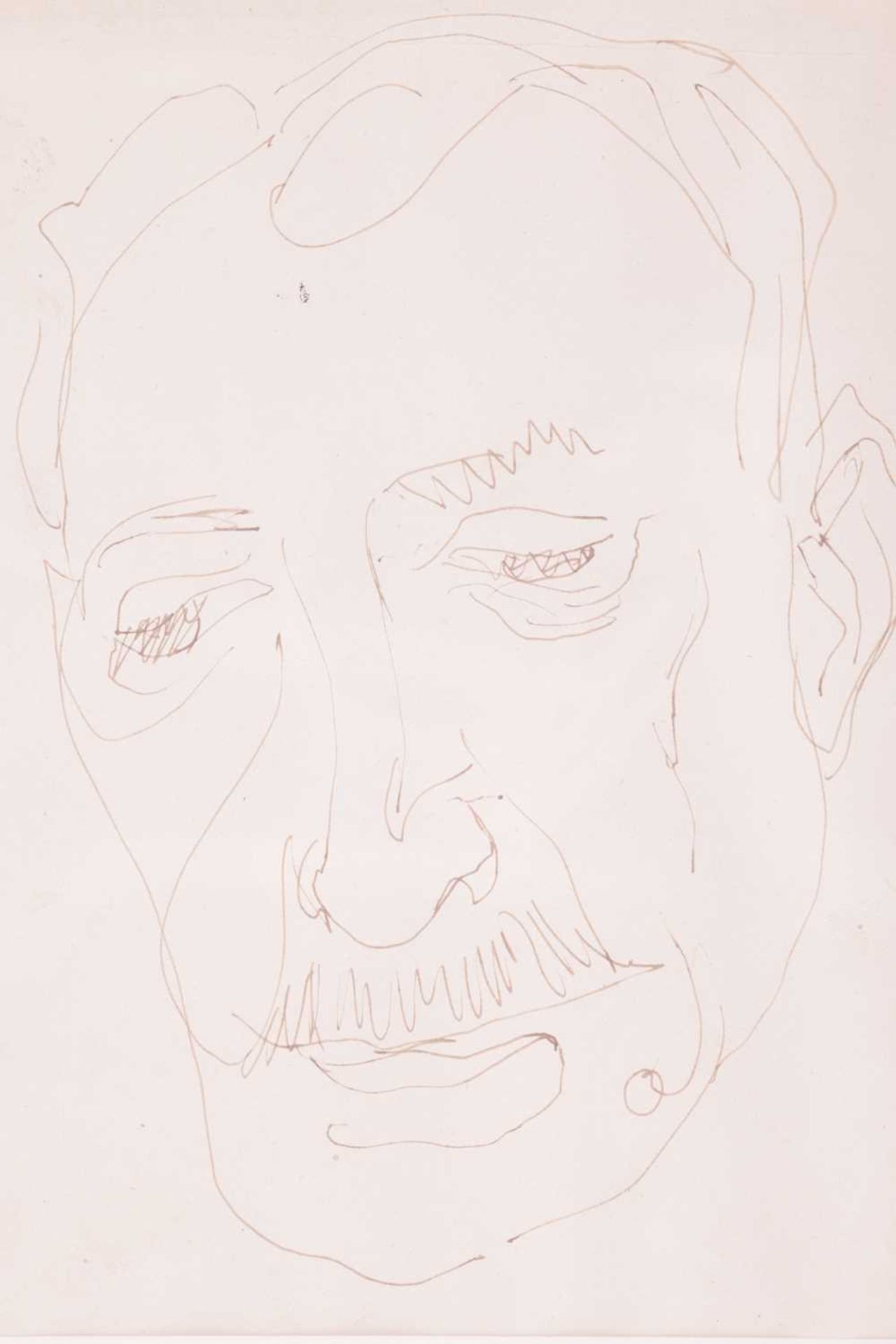 Henri Gaudier-Brzeska (1891 - 1915), Two Heads, Haldane Macfall, inscribed verso, pen and ink, each  - Image 4 of 7