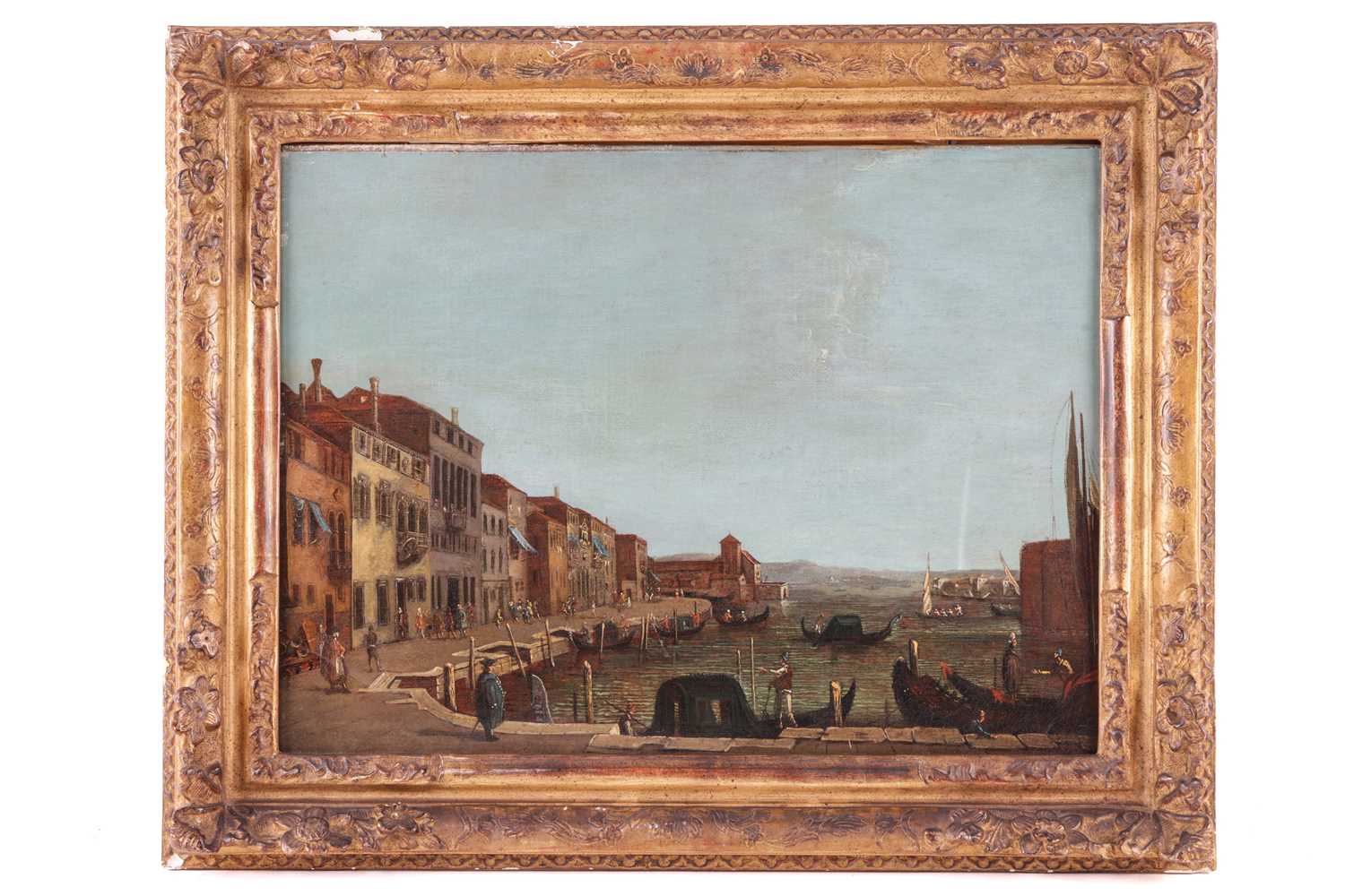 Venetian School (18th Century), A pair of Venetian landscapes: The Rialto Bridge from the south and  - Image 2 of 28