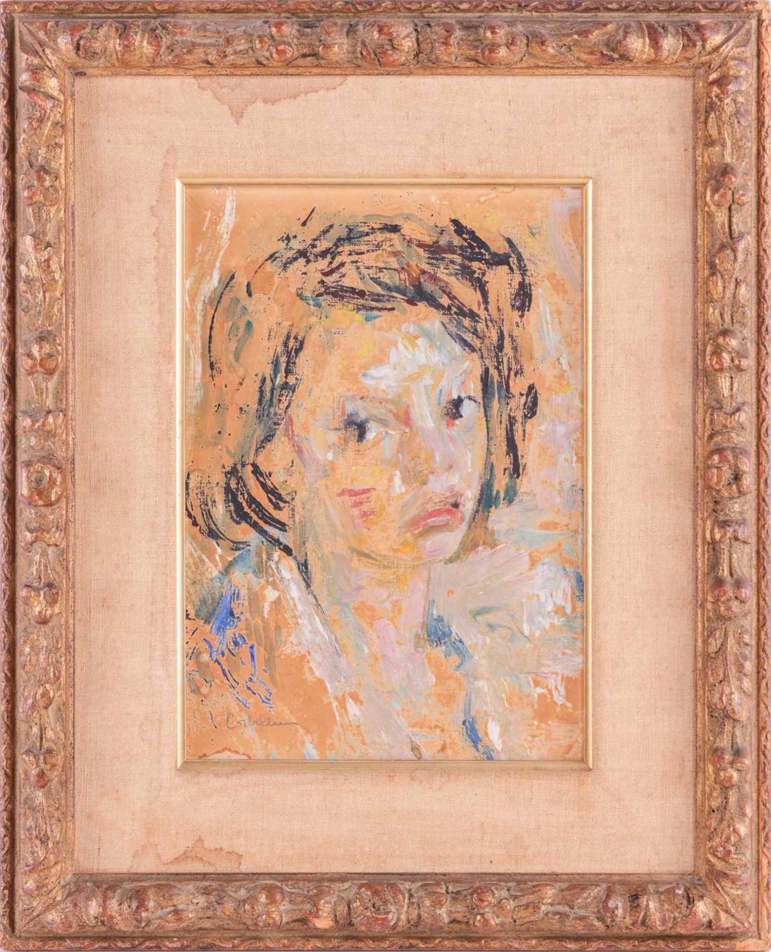 Luigi Corbellini (Italian,1901 - 1968), Portrait of a girl, signed 'Corbellini' (lower left), oil on - Bild 2 aus 7