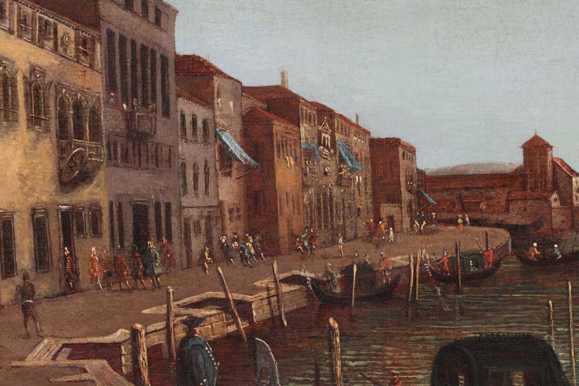 Venetian School (18th Century), A pair of Venetian landscapes: The Rialto Bridge from the south and  - Bild 3 aus 28