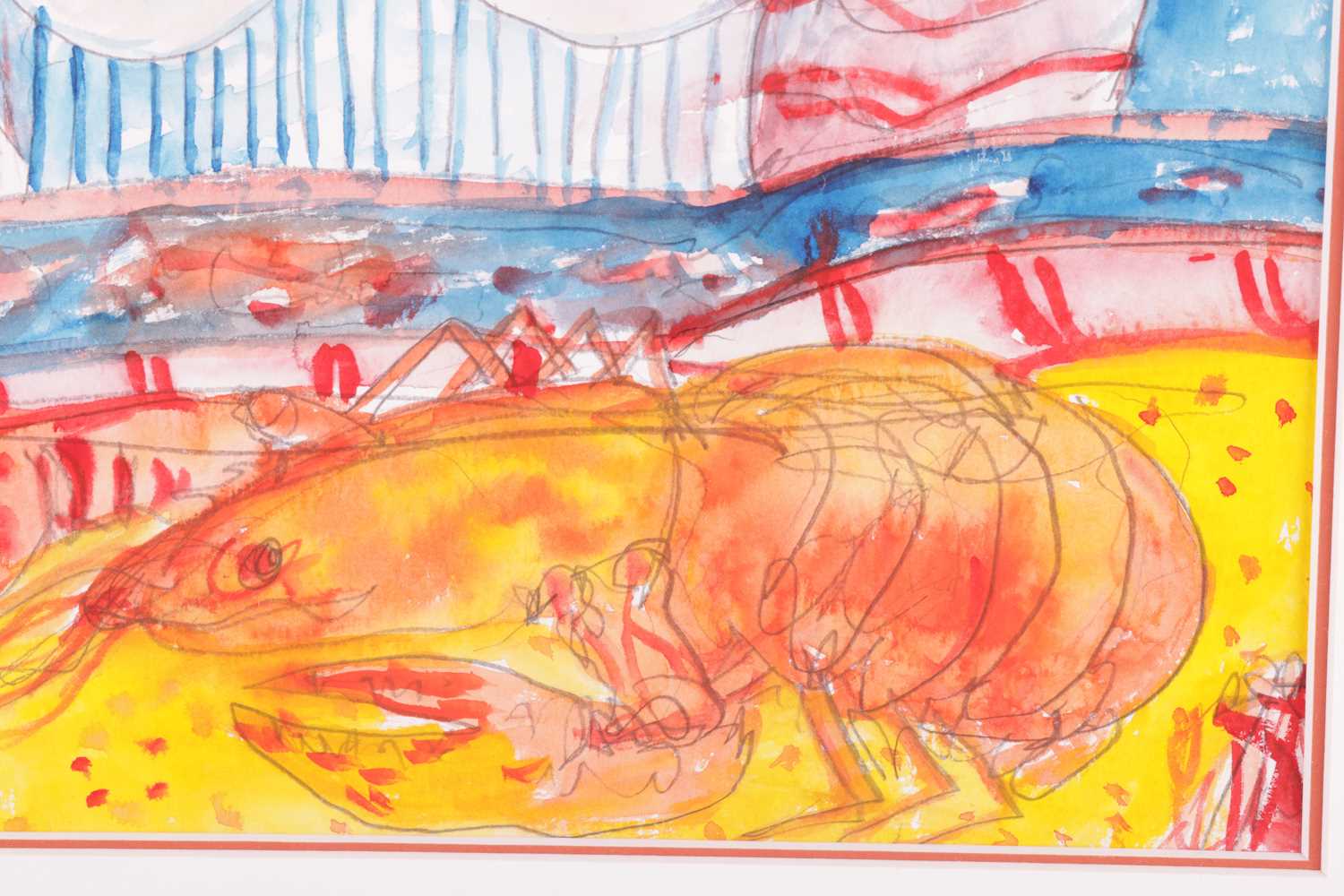 John Bellany, (1942-2013), Woman with Lobster, signed 'Bellany' (upper right), pencil and watercolou - Image 5 of 10