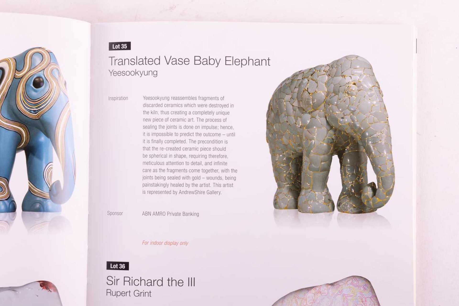 Yeesookyung (b. 1963) South Korean, 'Translated Vase Baby Elephant' (2012), celadon ceramic pieces f - Bild 15 aus 16