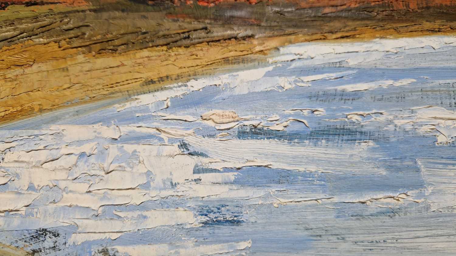 Gwilym Prichard (Welsh, 1931 - 2015), 'Sea Road', initialled GP (lower centre), oil on board, 60 x 1 - Image 9 of 11