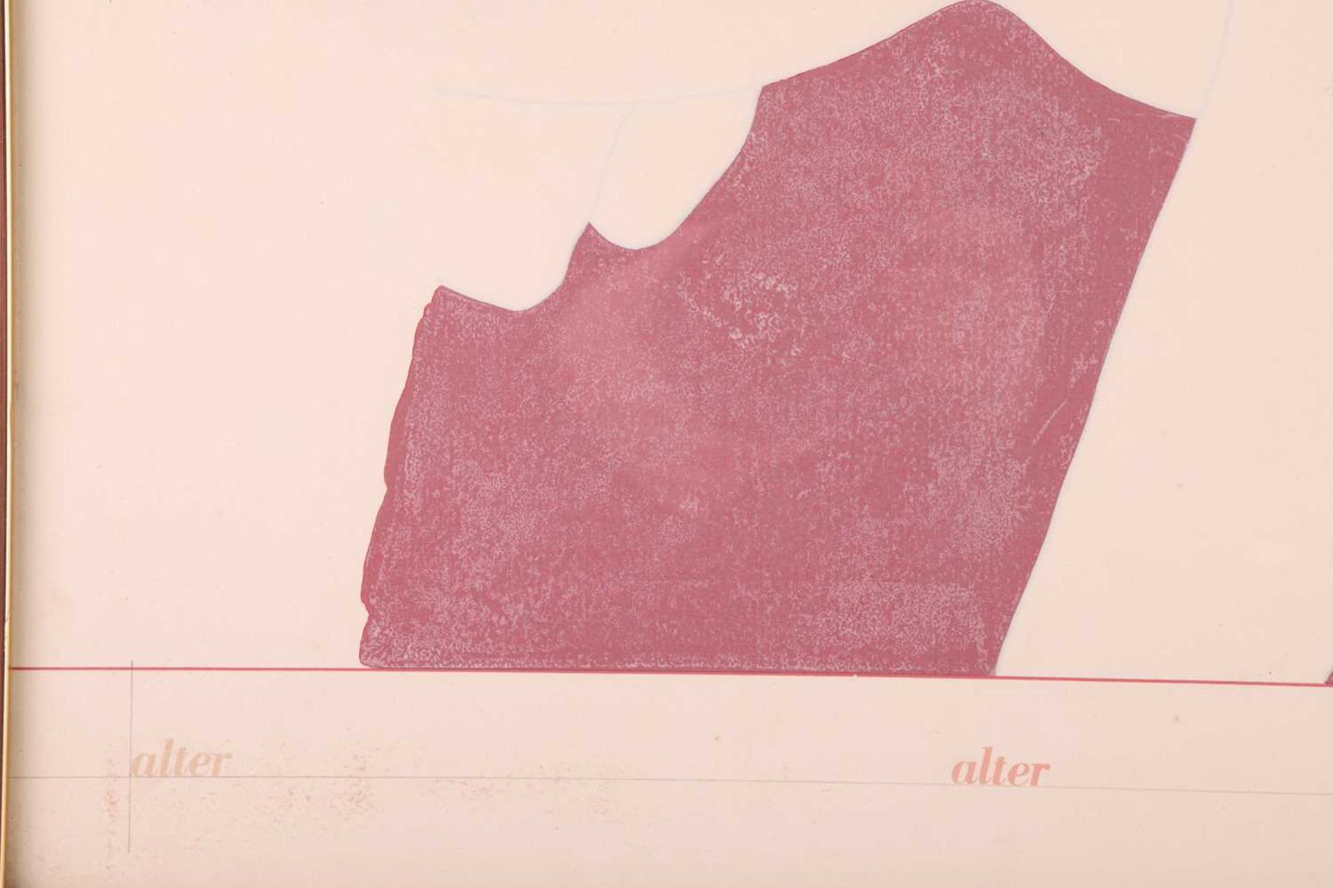 Derrick Greaves (1927-2002), 'Alter Alter Also There', screenprint, unsigned, 46 cm x 62 cm, framed  - Image 2 of 5