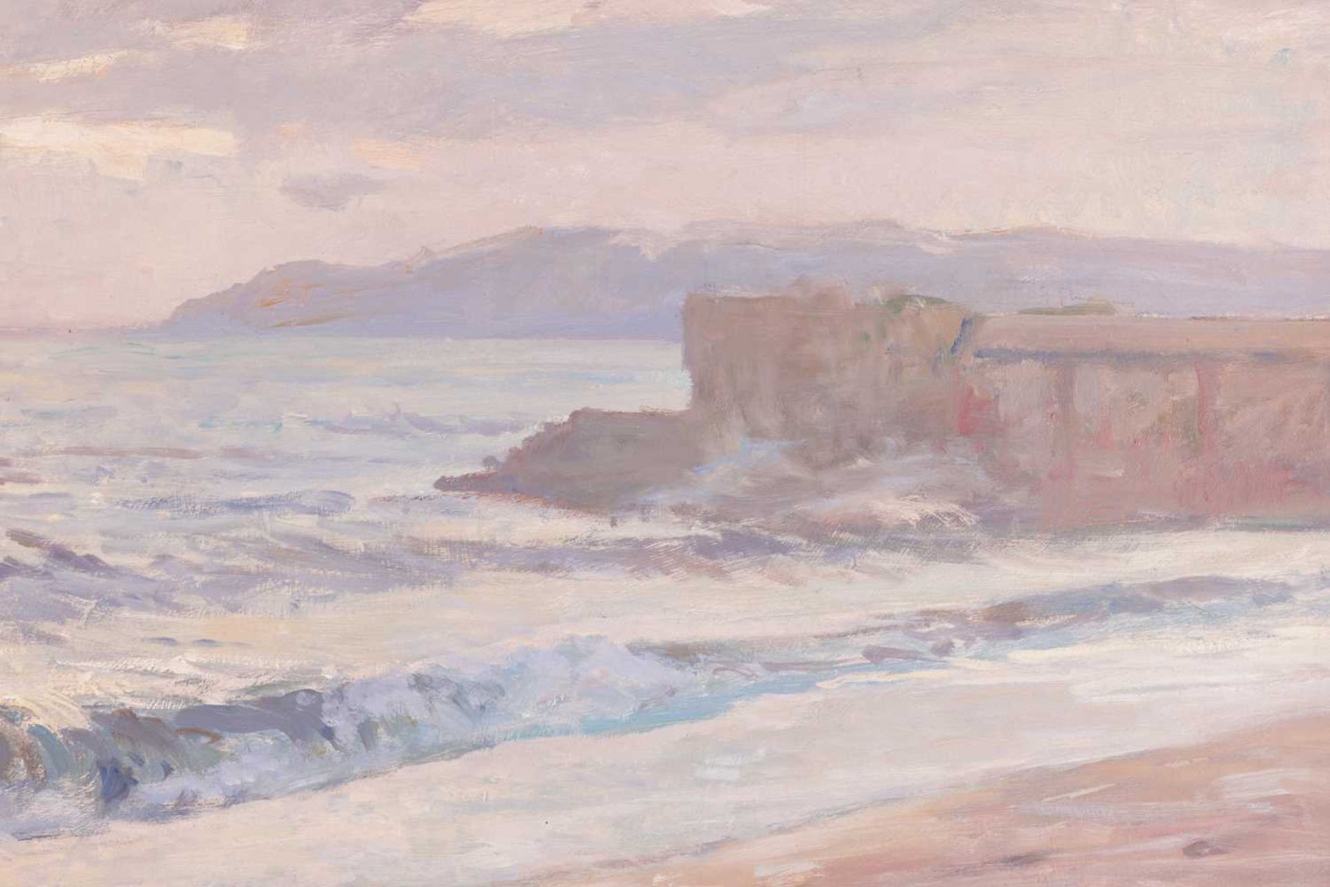 William Eric Thorp (1901 - 1993), 'The Breaking Wave', signed 'W. Eric Throp' (lower left), oil on b - Image 7 of 7