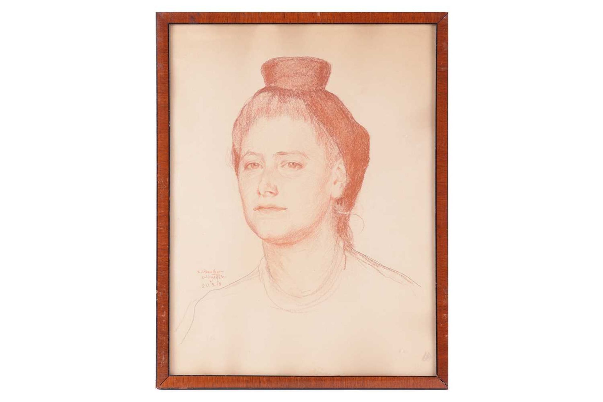 Carl Bantzer (German,1857-1941), Portrait of a lady, signed 'C. Bantzer', inscribed 'Wllgshsn' (Will