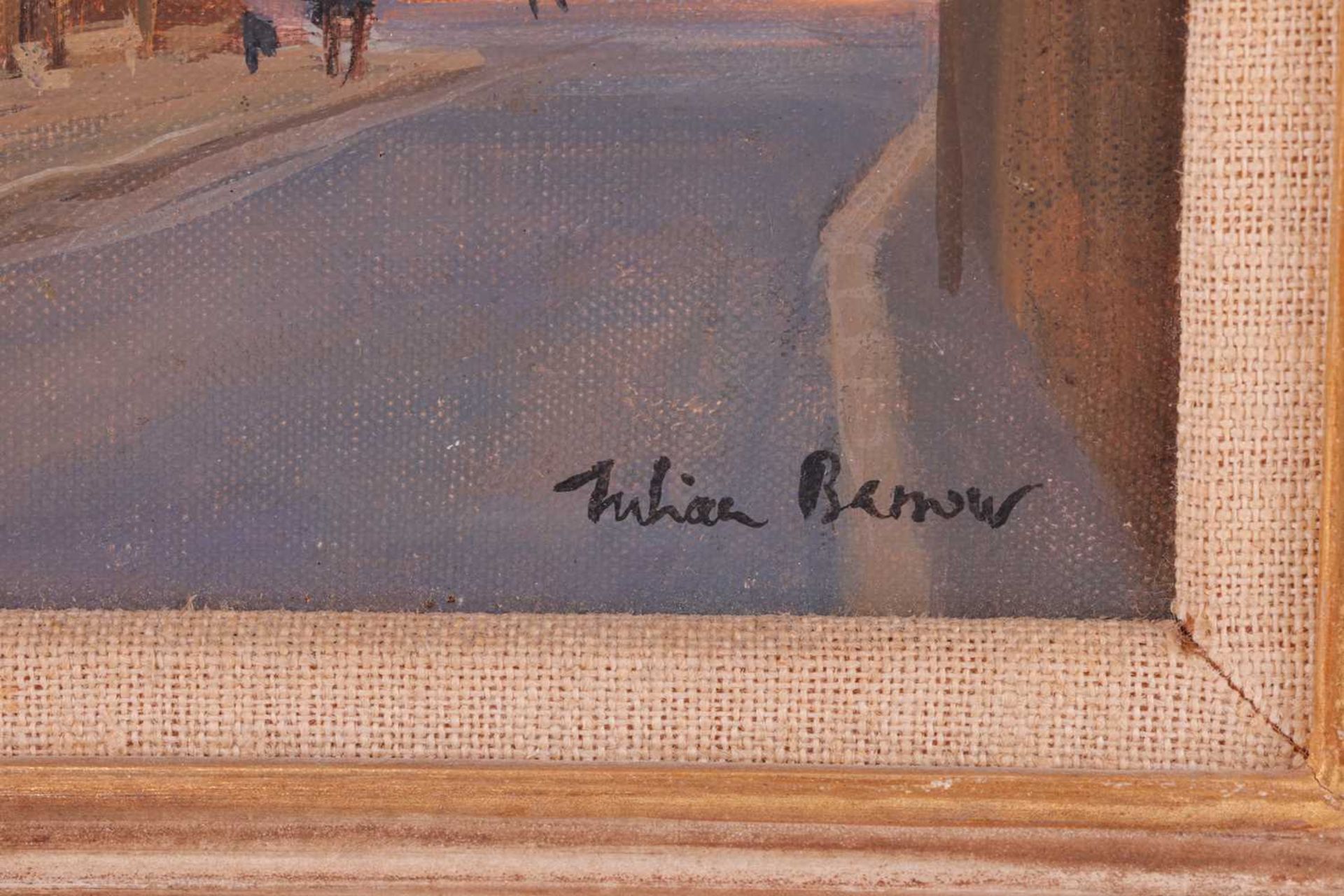 Julian Barrow (British, 1939-2013), Swan Walk, London, signed Julian Barrow (lower right), oil on ca - Bild 2 aus 10