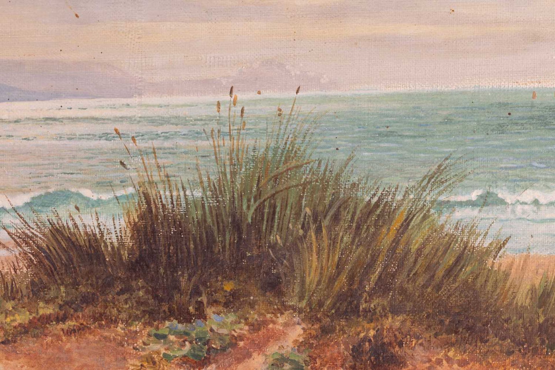 S. Butler (British, 19th century), Coastal Landscape, signed 'S. Bulter 1892' (lower left), oil on c - Bild 6 aus 14