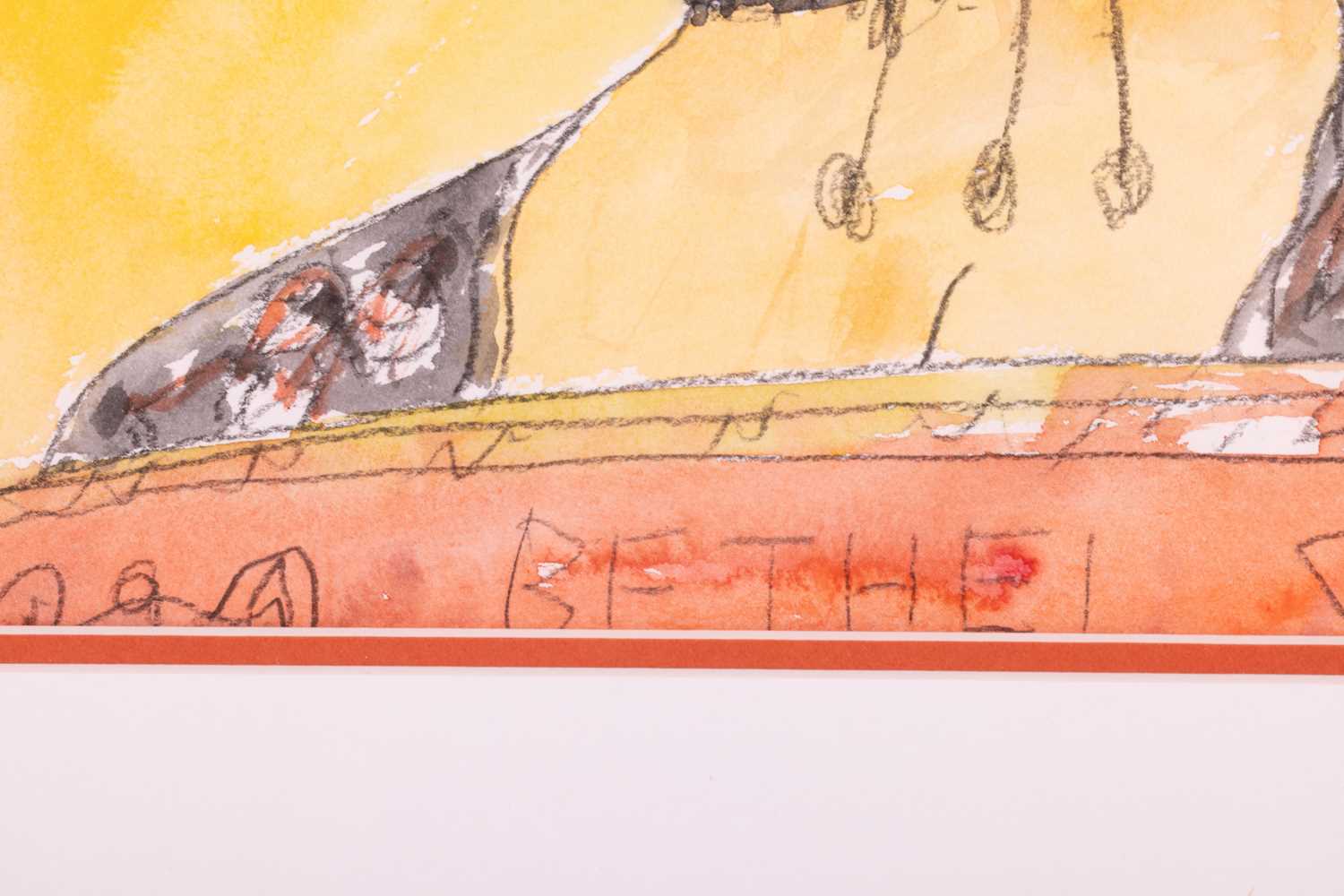 John Bellany (1942-2013), Bethel, signed 'Bellany' (upper right), pencil and watercolour, 37 x 27 cm - Image 4 of 10