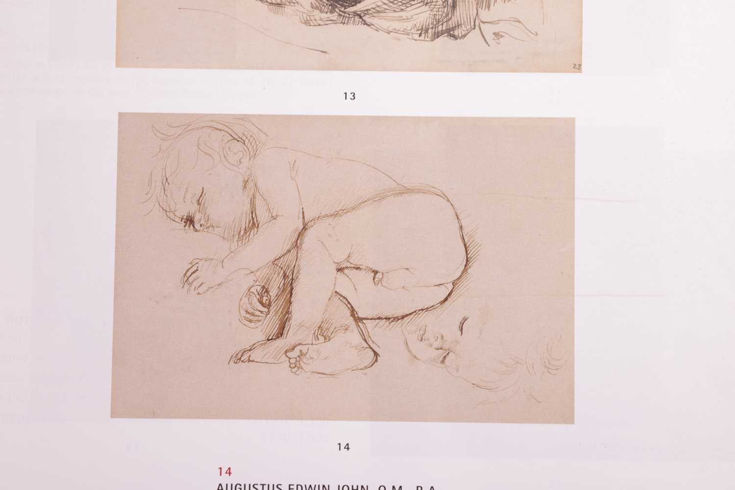 Augustus John (1878-1961), 'Pyramus Asleep', unsigned, pen and ink, 17cm x 26cm, framed and glazed 3 - Image 8 of 10