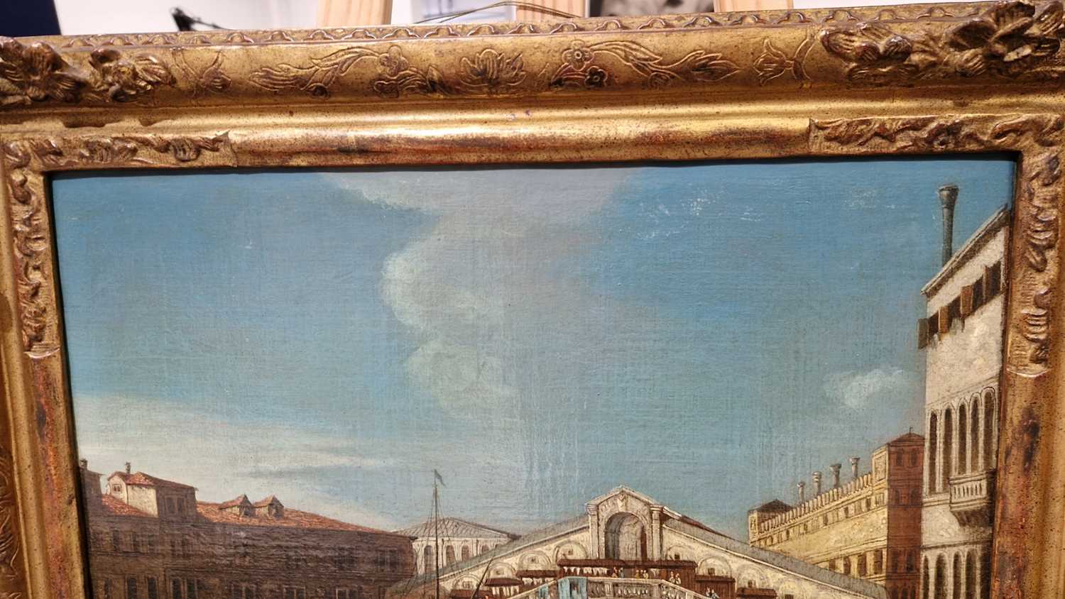 Venetian School (18th Century), A pair of Venetian landscapes: The Rialto Bridge from the south and  - Image 25 of 28