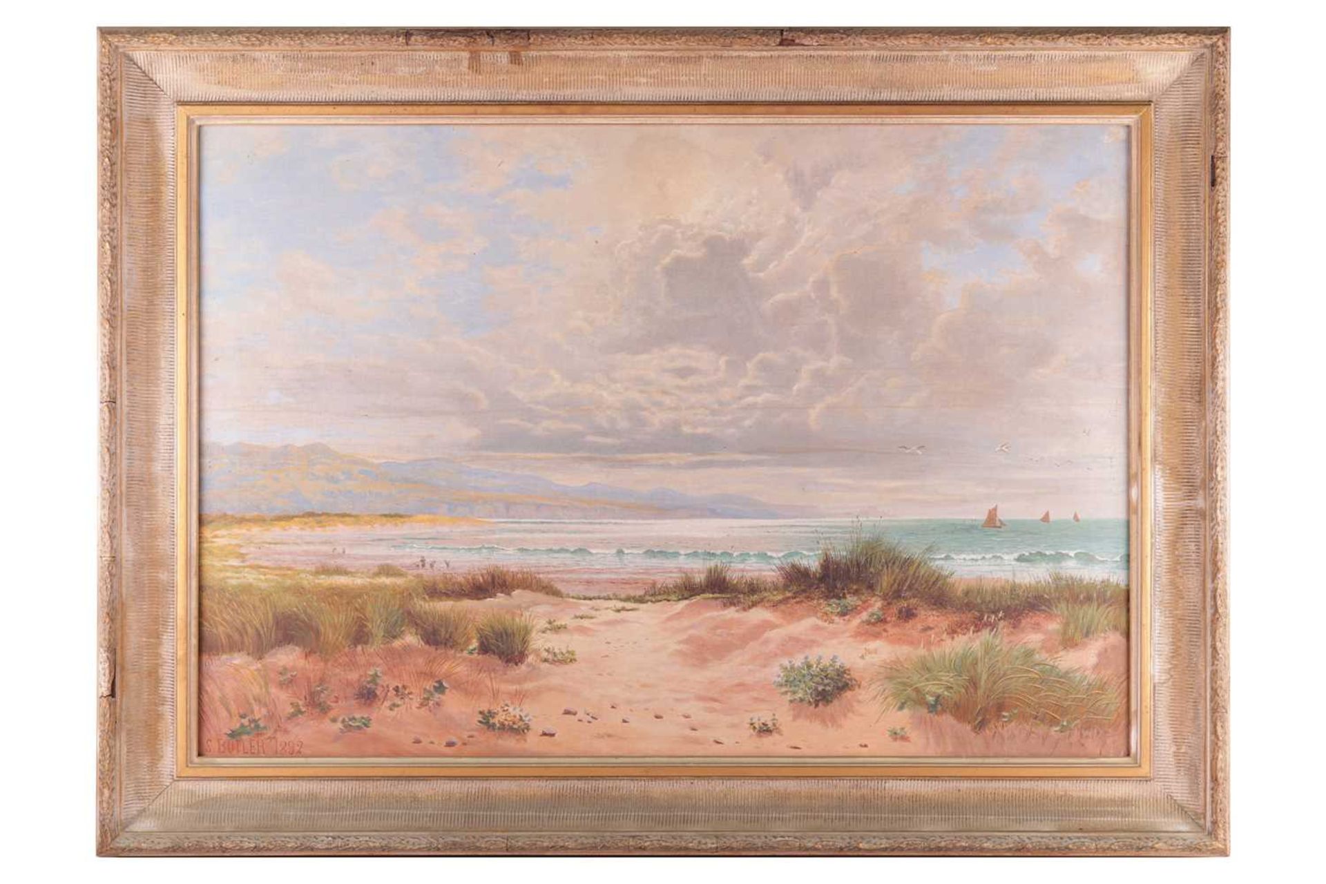 S. Butler (British, 19th century), Coastal Landscape, signed 'S. Bulter 1892' (lower left), oil on c
