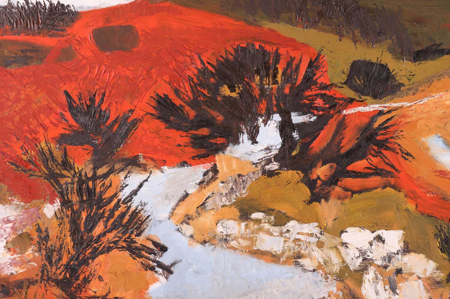 Gwilym Prichard (Welsh, 1931 - 2015), 'Sea Road', initialled GP (lower centre), oil on board, 60 x 1 - Image 3 of 11