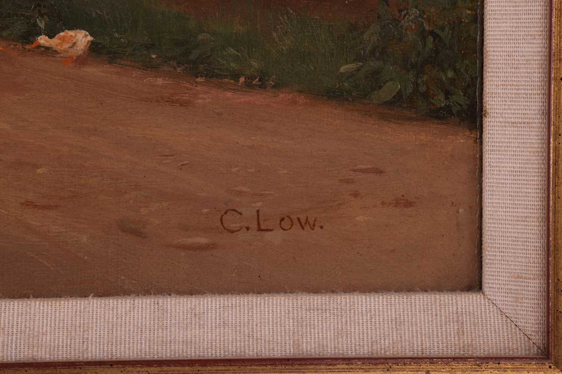 Charles Low (1840 - 1906), The Village Ford, Eashing, Surrey, signed, oil on canvas, 32.5 x 49 cm, f - Bild 5 aus 8