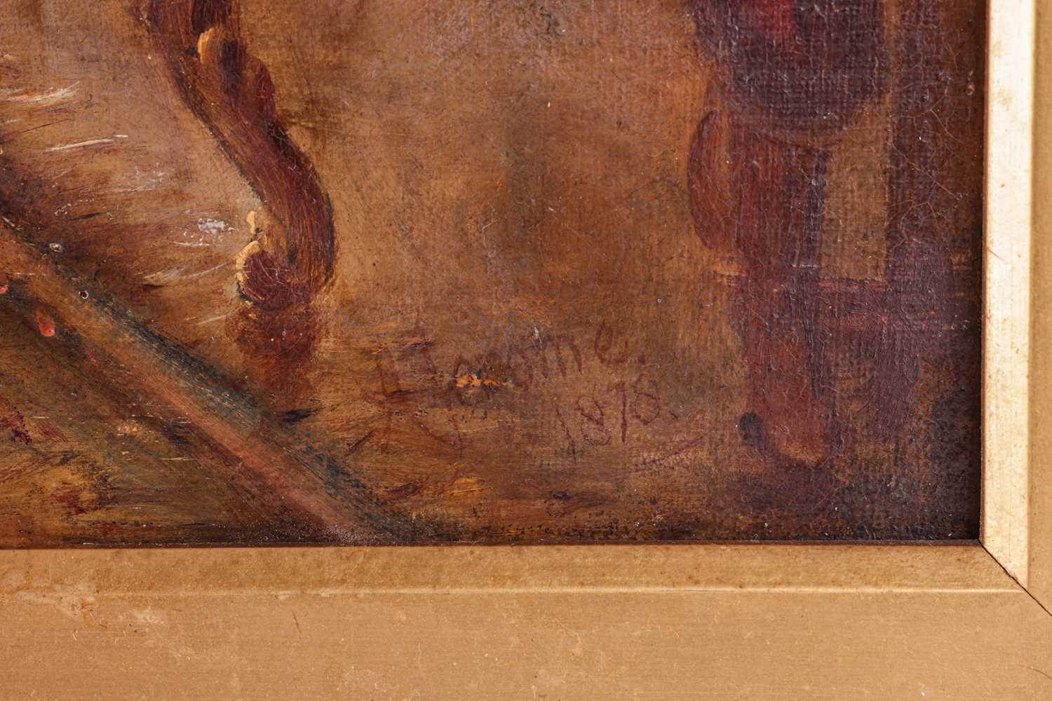 Ambrosini Jerome (1810 - 1883), The Letter, signed and dated 'A Jerome 1878' (lower right), oil on c - Image 12 of 12