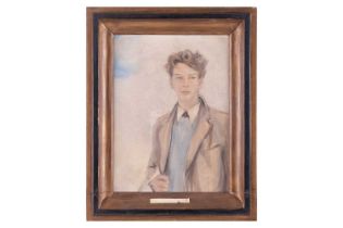 Sir Peter Scott (1909-1989), Portrait of Brian D’Arcy Irvine Esq., signed (lower left), oil on