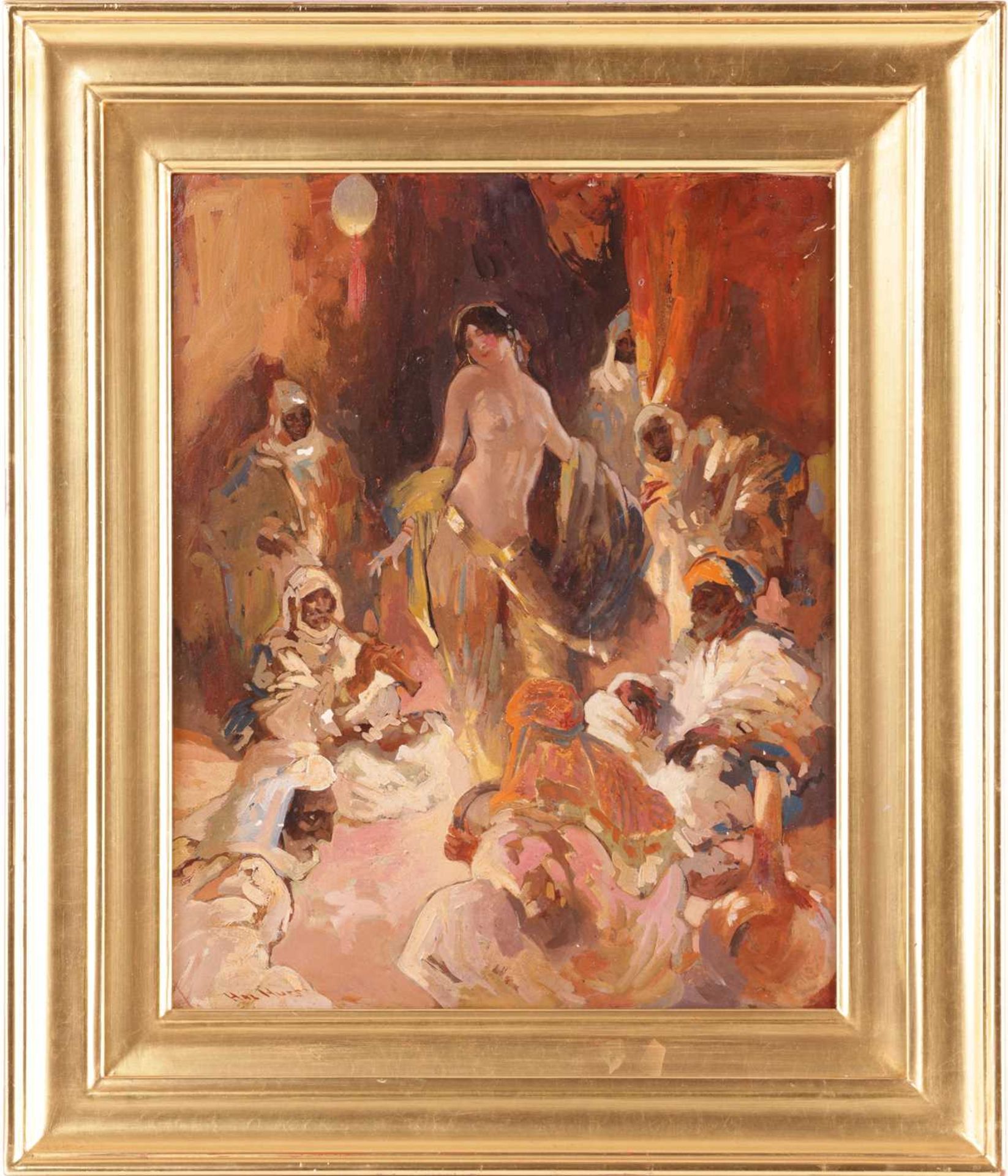 Hal Hurst (1865 - 1938), Dancing Girl, signed 'Hal Hurst' (lower left), oil on canvas, 41.5 x 33 cm, - Bild 2 aus 10