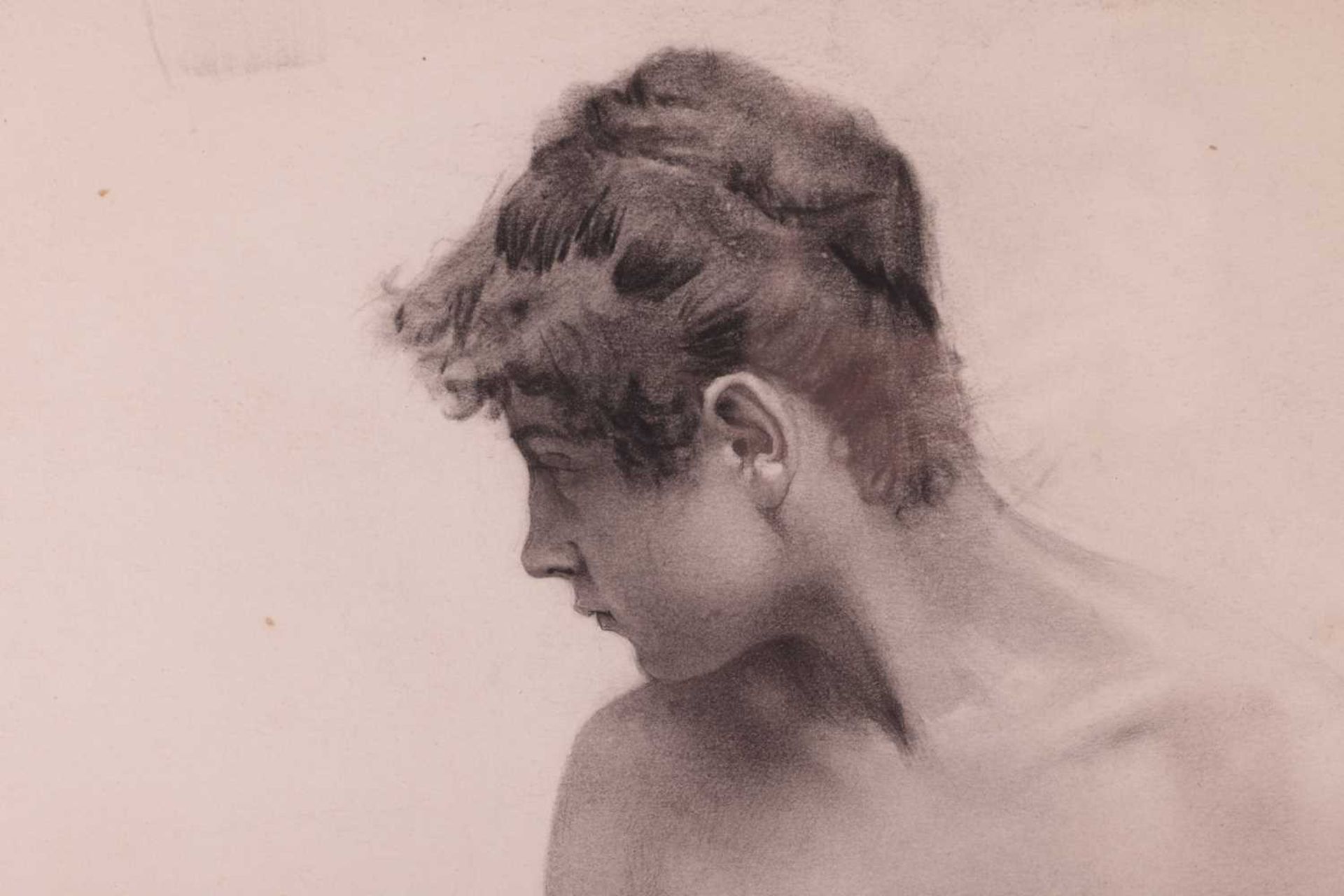 Gaynor Elizabeth Bury (1890 - 1975), Royal Academy Schools study of a standing female nude, inscribe - Bild 11 aus 17