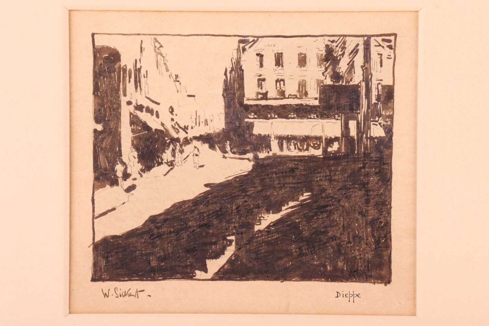 Walter Richard Sickert (1860 - 1942), Dieppe c.1890, signed 'W. Sickert' (lower left) and inscribed  - Bild 2 aus 5
