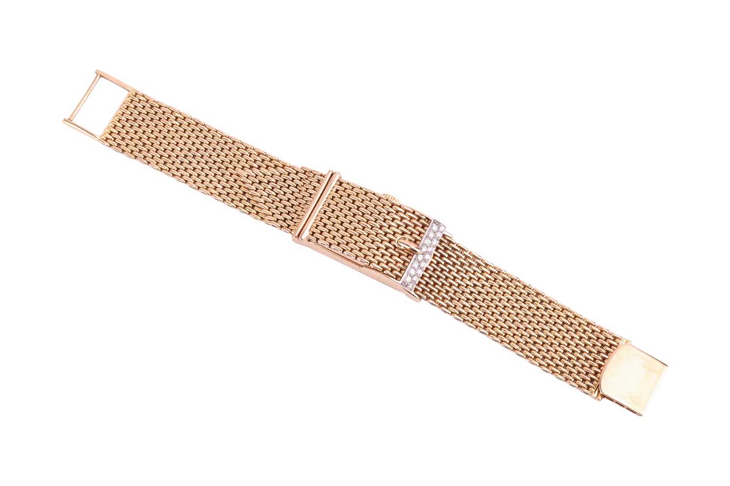 Patek Philippe - An astonishing Patek Philippe diamond set belt style dress watch in 18ct gold from  - Image 3 of 12