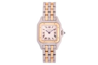 A Cartier Two Gold Row Panthere Watch reference 1120 Model: 1120 Serial: 643537UF Case Material: