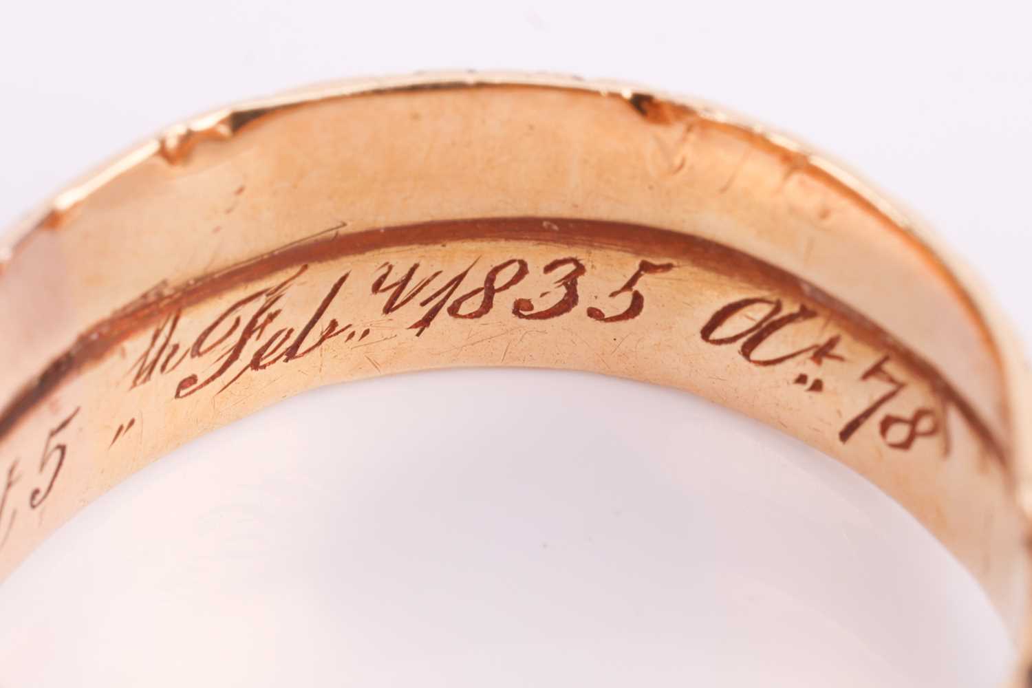 A William IV mourning ring for Francis Basset, 1st Baron de Dunstanville, of wrap-around serpent for - Image 6 of 6